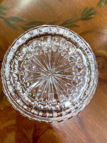 Vintage Waterford Hand Cut Clear Crystal Perfume Scent Bottle