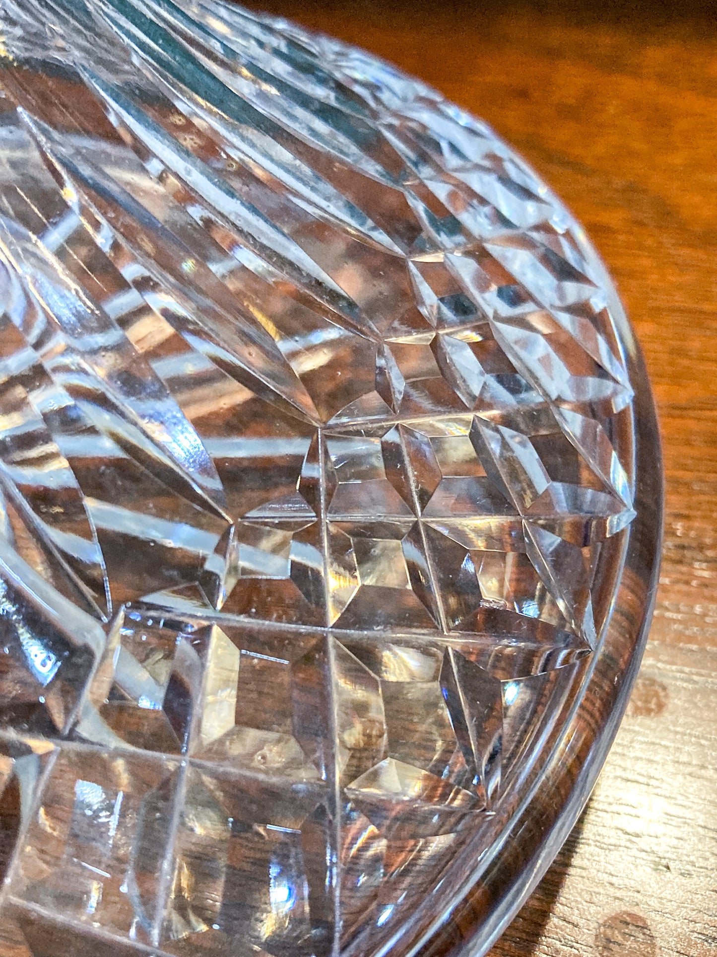 Vintage Waterford Clear Crystal Lismore Ships Decanter Barware