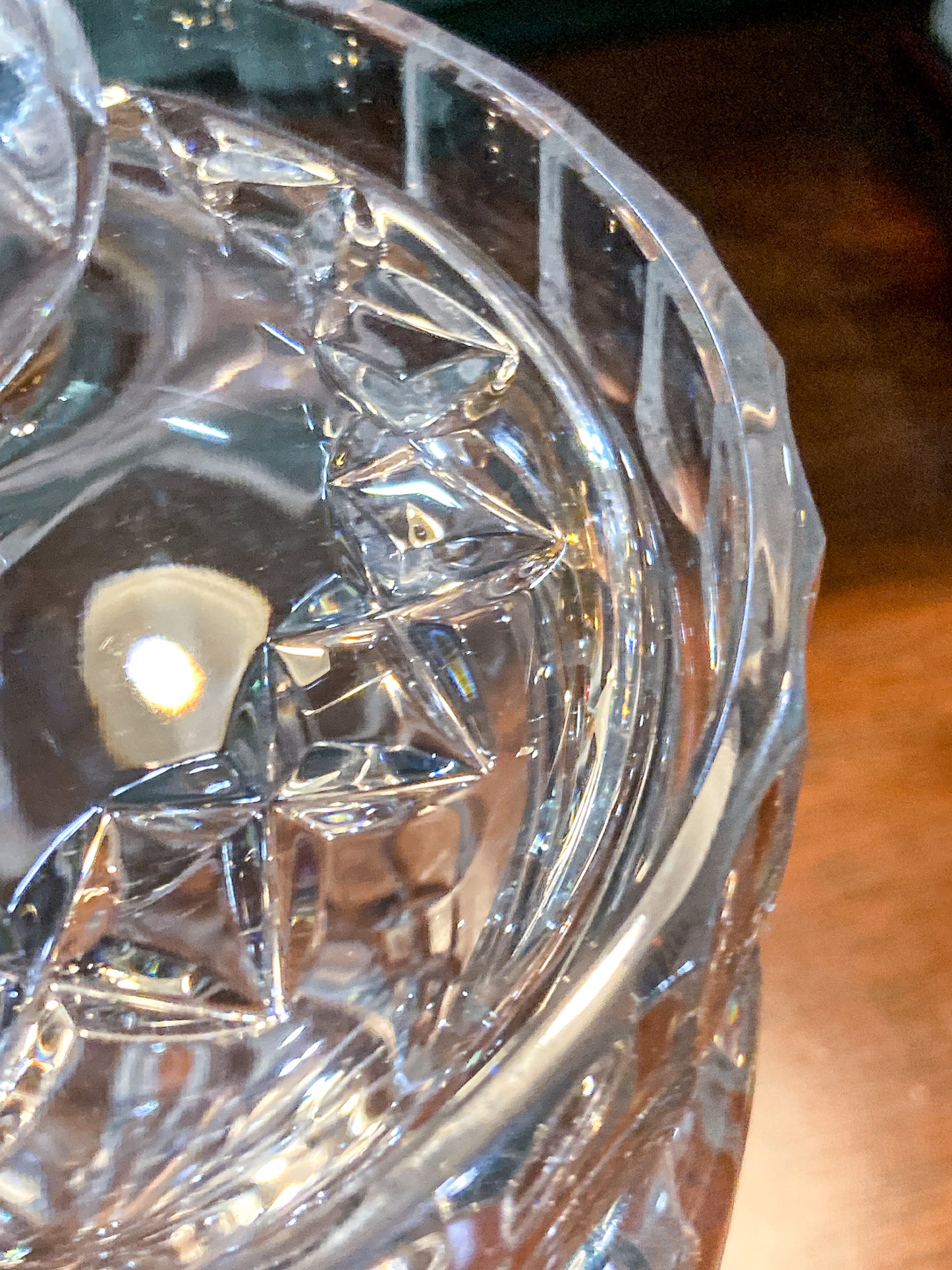 Vintage Waterford Irish Clear Cut Crystal Lidded Biscuit Candy Jar