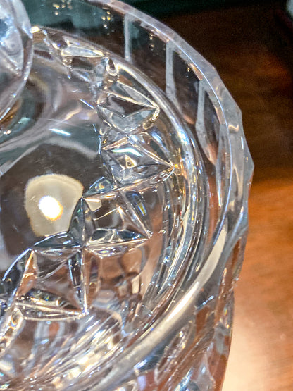 Vintage Waterford Irish Clear Cut Crystal Lidded Biscuit Candy Jar