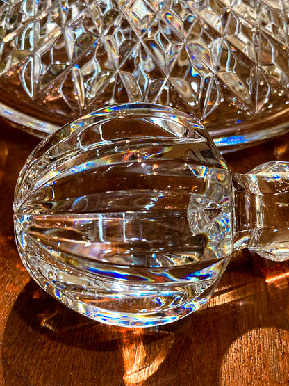 Stunning Vintage Lismore Clear Waterford Crystal Ships Decanter