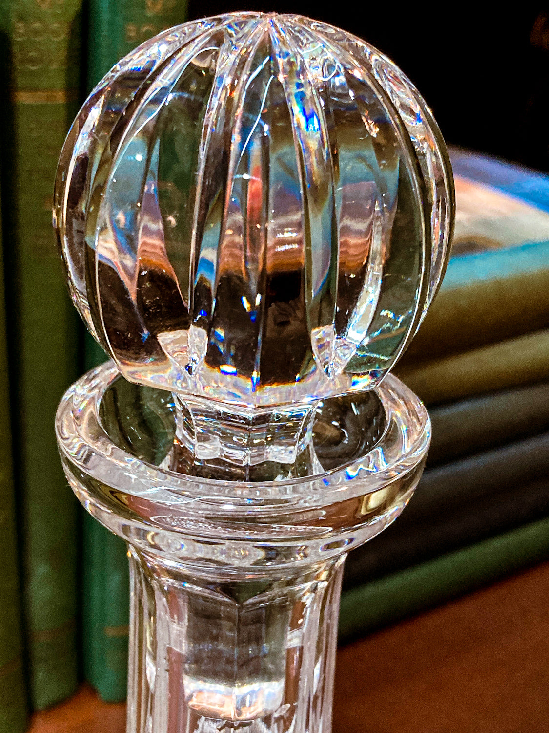 Stunning Vintage Lismore Clear Waterford Crystal Ships Decanter