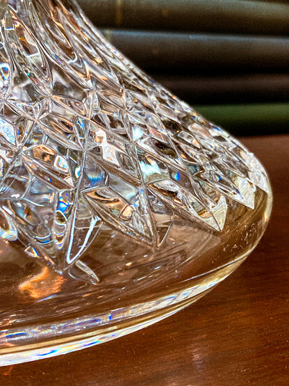 Stunning Vintage Lismore Clear Waterford Crystal Ships Decanter