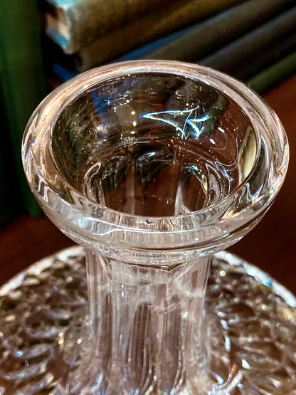 Stunning Vintage Lismore Clear Waterford Crystal Ships Decanter