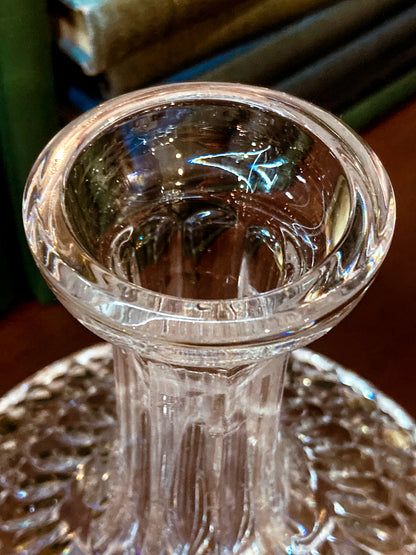 Stunning Vintage Lismore Clear Waterford Crystal Ships Decanter
