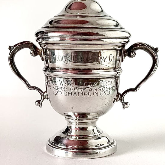 Vintage Sterling Silver Georgian Style Miniature OSGA Golf Trophy Urn