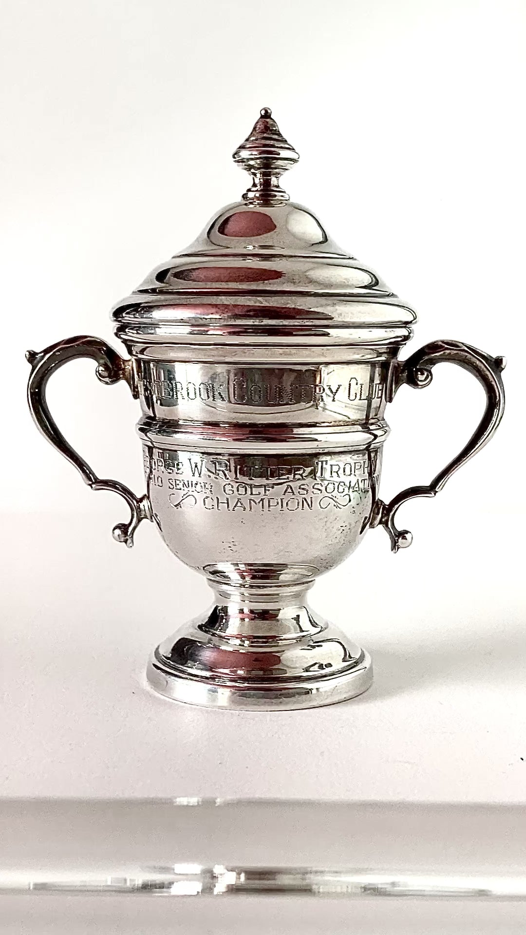 Vintage Sterling Silver Georgian Style Miniature OSGA Golf Trophy Urn