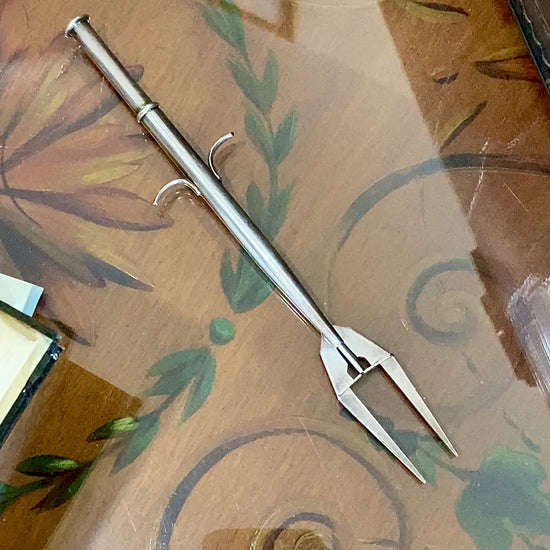 Vintage German Lutz & Weiss Sterling Silver Pickle Fork Serve Tableware