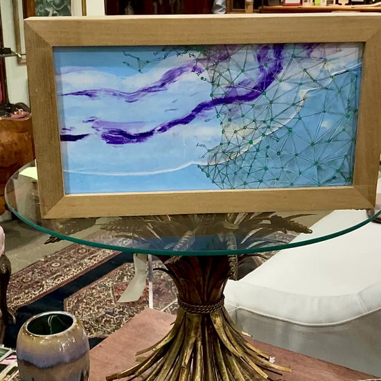 William Newhouse 2000 Semi Spectacle Framed Mixed Media Paper Painting