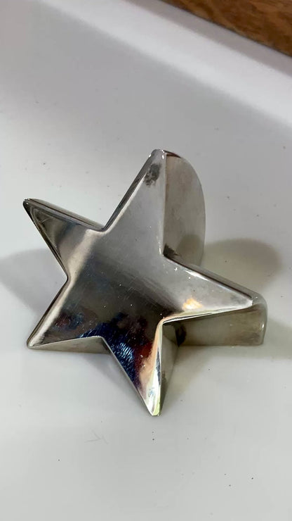 Vintage 1970s Silver Plated Shooting Star Gunnar Cyren Dansk Paperweight