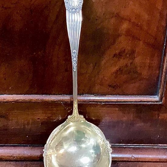 Antique Towle Georgian Gold Wash Sterling Silver Serving Ladle