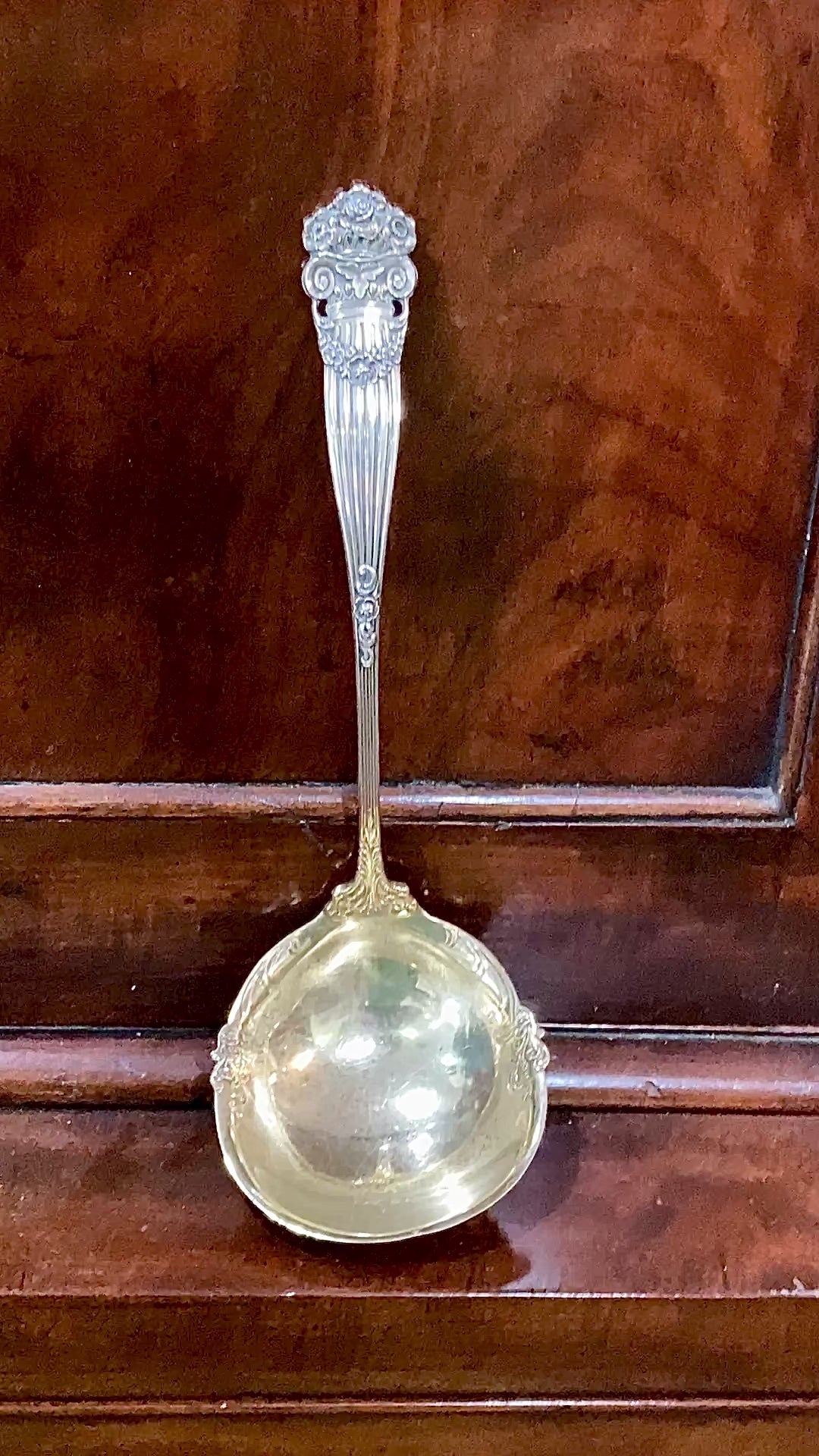 Antique Towle Georgian Gold Wash Sterling Silver Serving Ladle