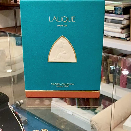 Vintage 1996 Le Nu Lalique France Flacon Figural Nude Perfume Bottle Original Box