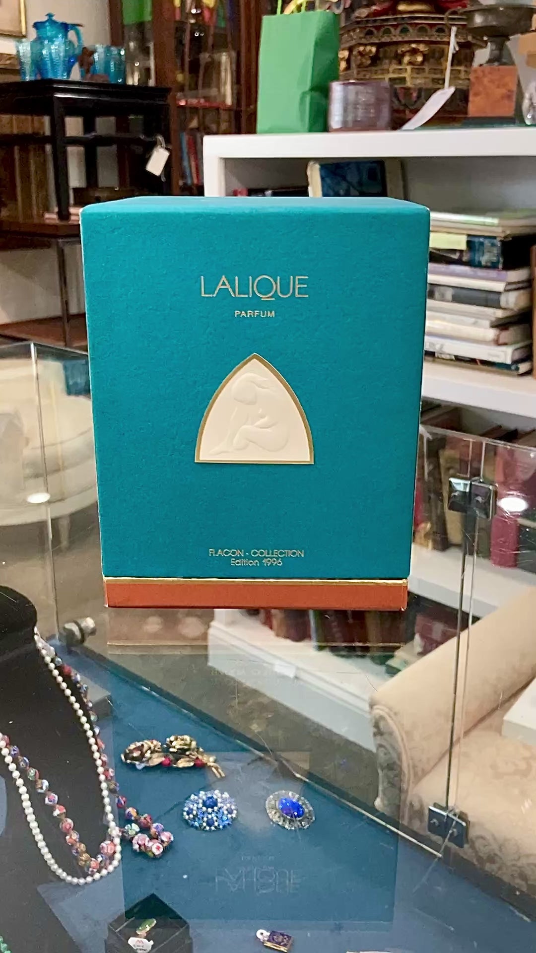 Vintage 1996 Le Nu Lalique France Flacon Figural Nude Perfume Bottle Original Box