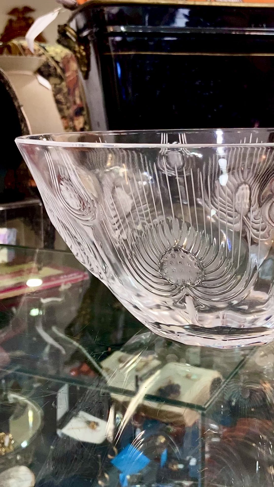 Crystal Bowl hotsell Art Deco