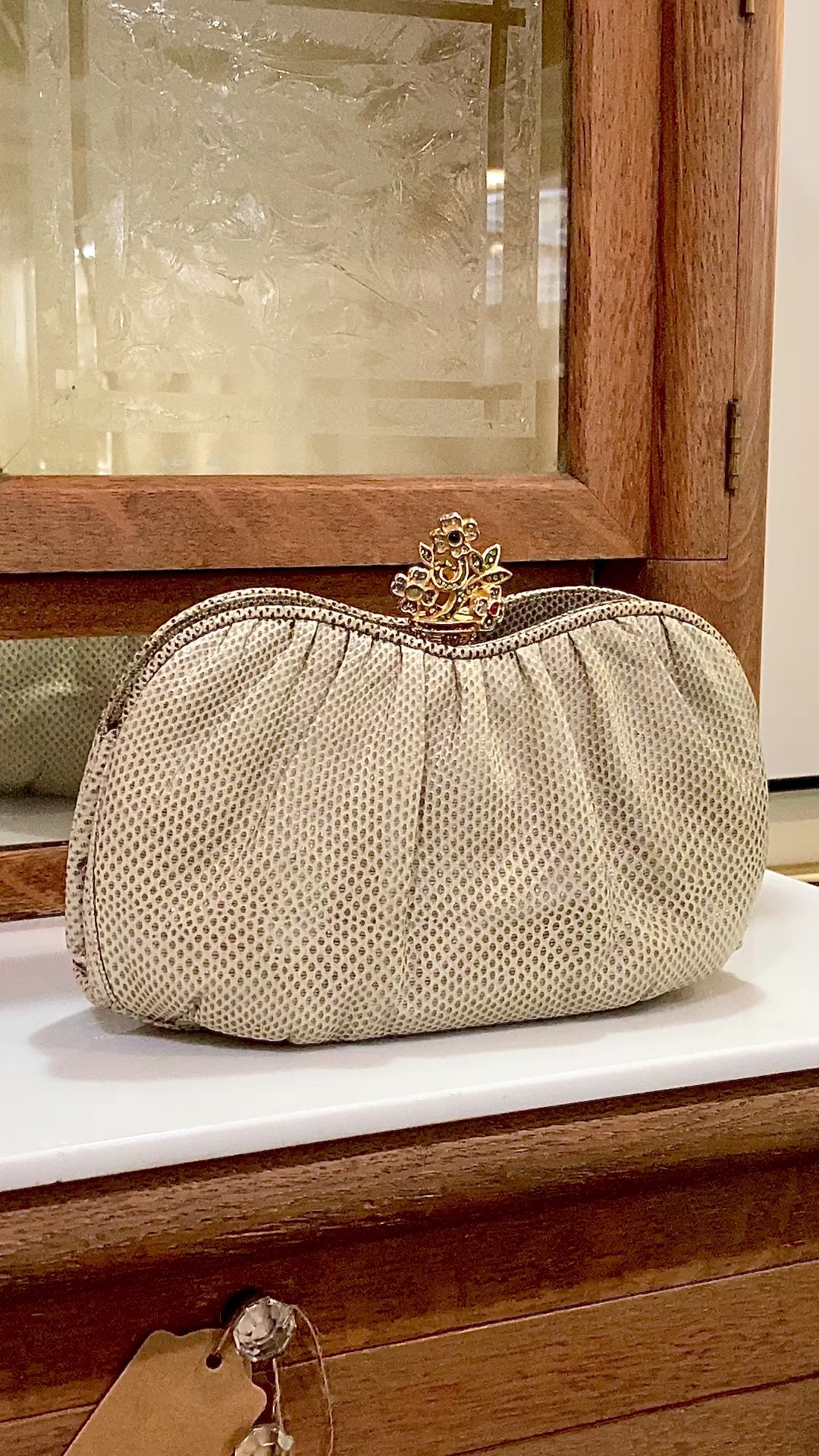 バッグ Louren flower jacquard clutch bag Louren flower jacquard clutch bag（flower jacquard clutch