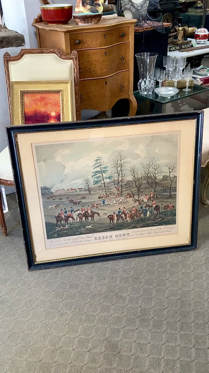 Dean Wolstenholme (1757-1837) The Essex Hunt Framed Aquatint Print