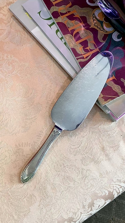 Vintage Insico Silver Plated Handle Stainless Steel Cake Server