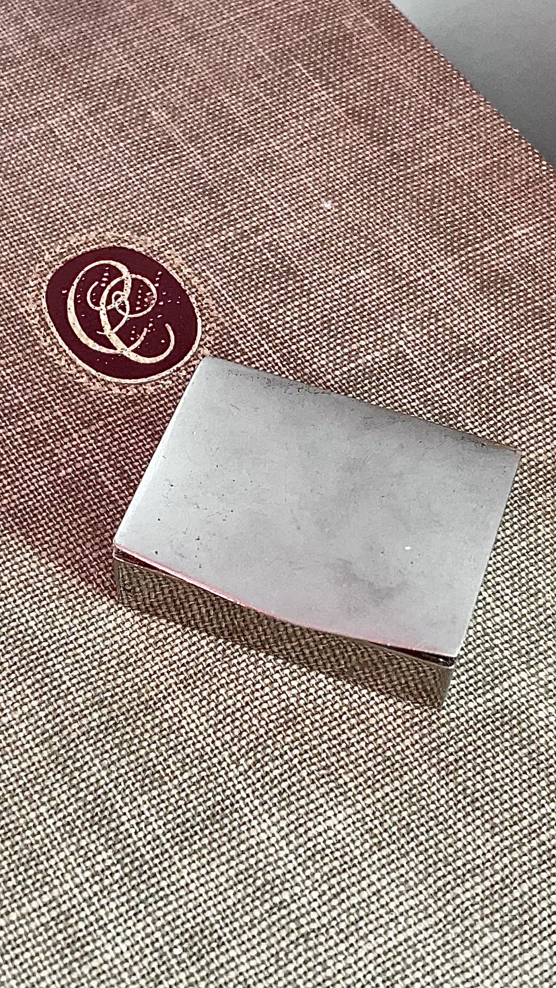 Vintage Italian Silver Miniature Hinged Pillbox Trinket Box