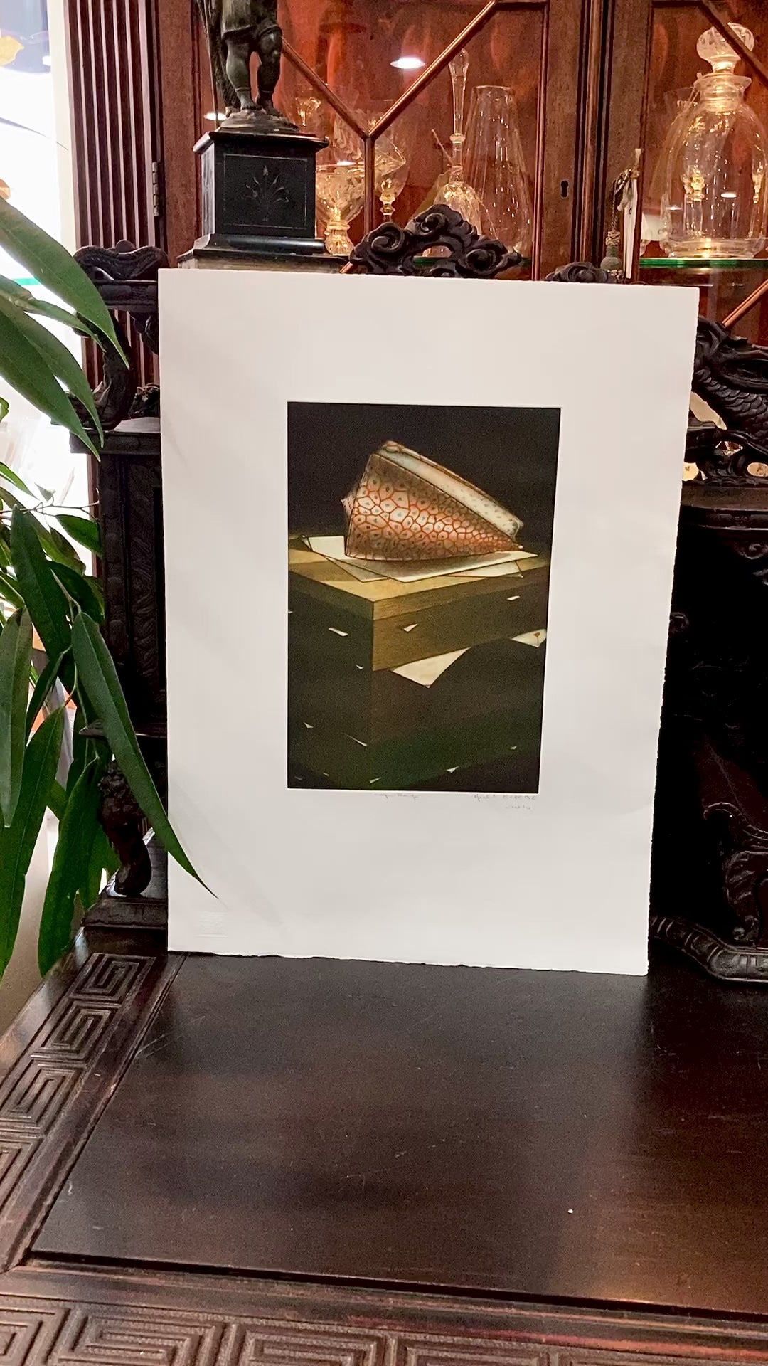 Cleveland Print Club Michel Esbèbe 2010 Coquillage Unframed Mezzotint Print