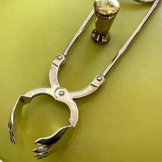 Vintage R. Blackinton Co Sterling Silver Classic Ice Cube Tongs