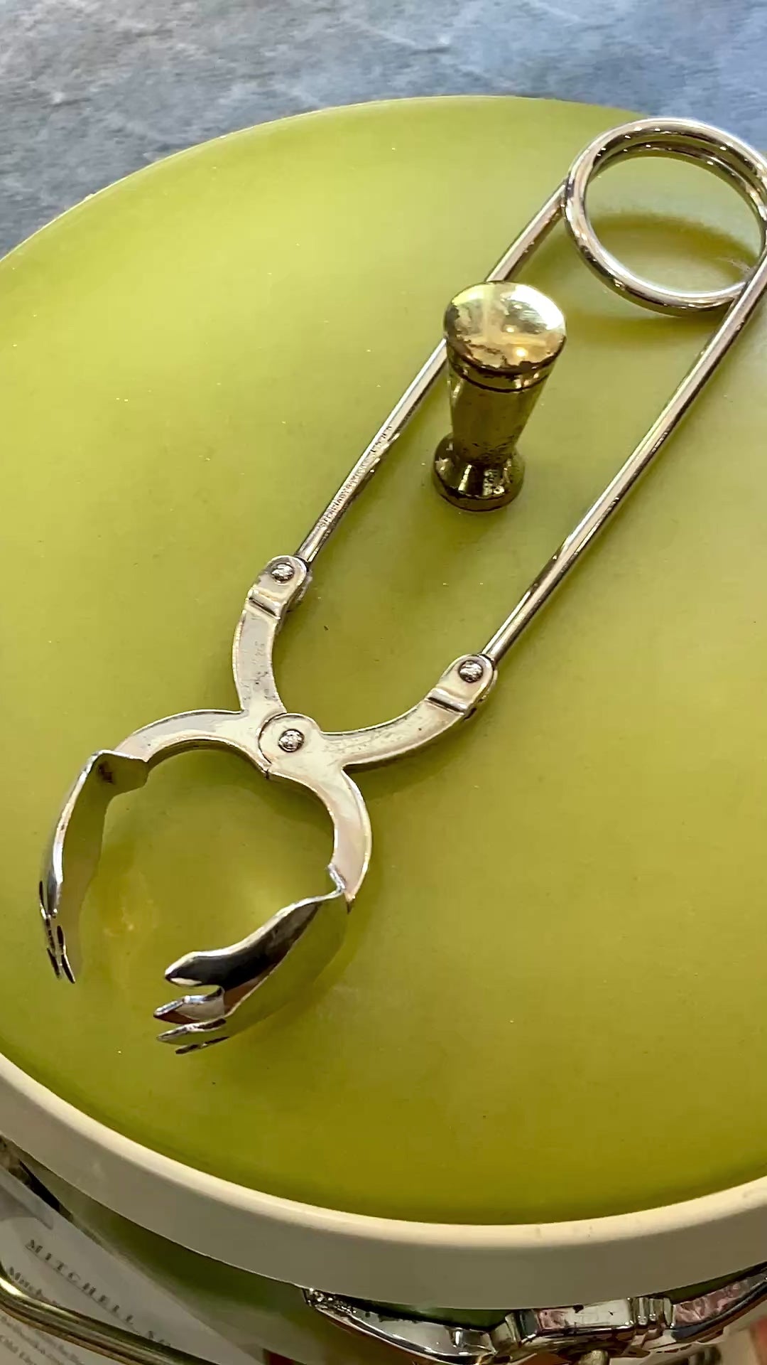 Vintage R. Blackinton Co Sterling Silver Classic Ice Cube Tongs