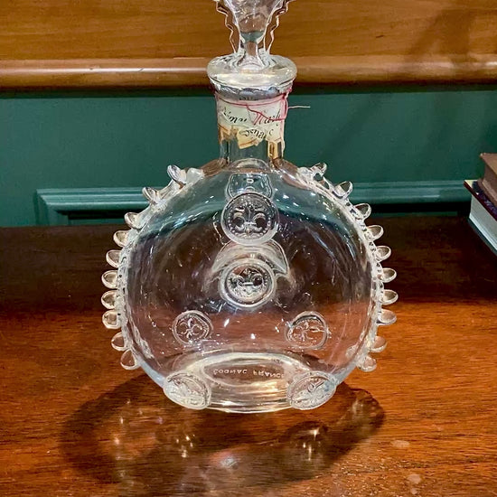 Vintage MCM Baccarat Clear Crystal Remy Martin Cognac Bottle Decanter