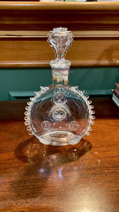 Vintage MCM Baccarat Clear Crystal Remy Martin Cognac Bottle Decanter