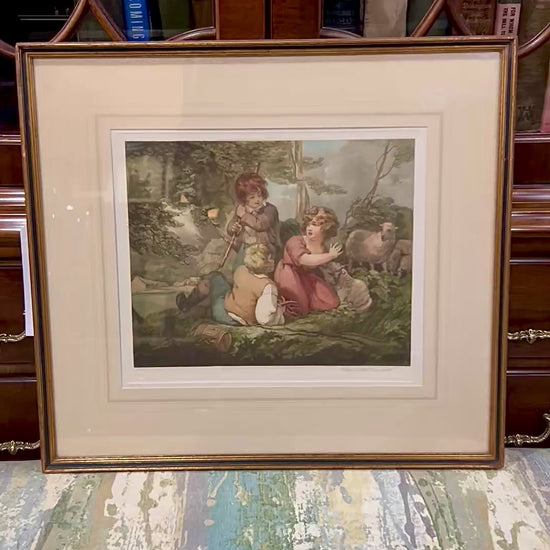 Antique Thomas Hamilton Crawford (1860-1948) Framed Aquatint Print