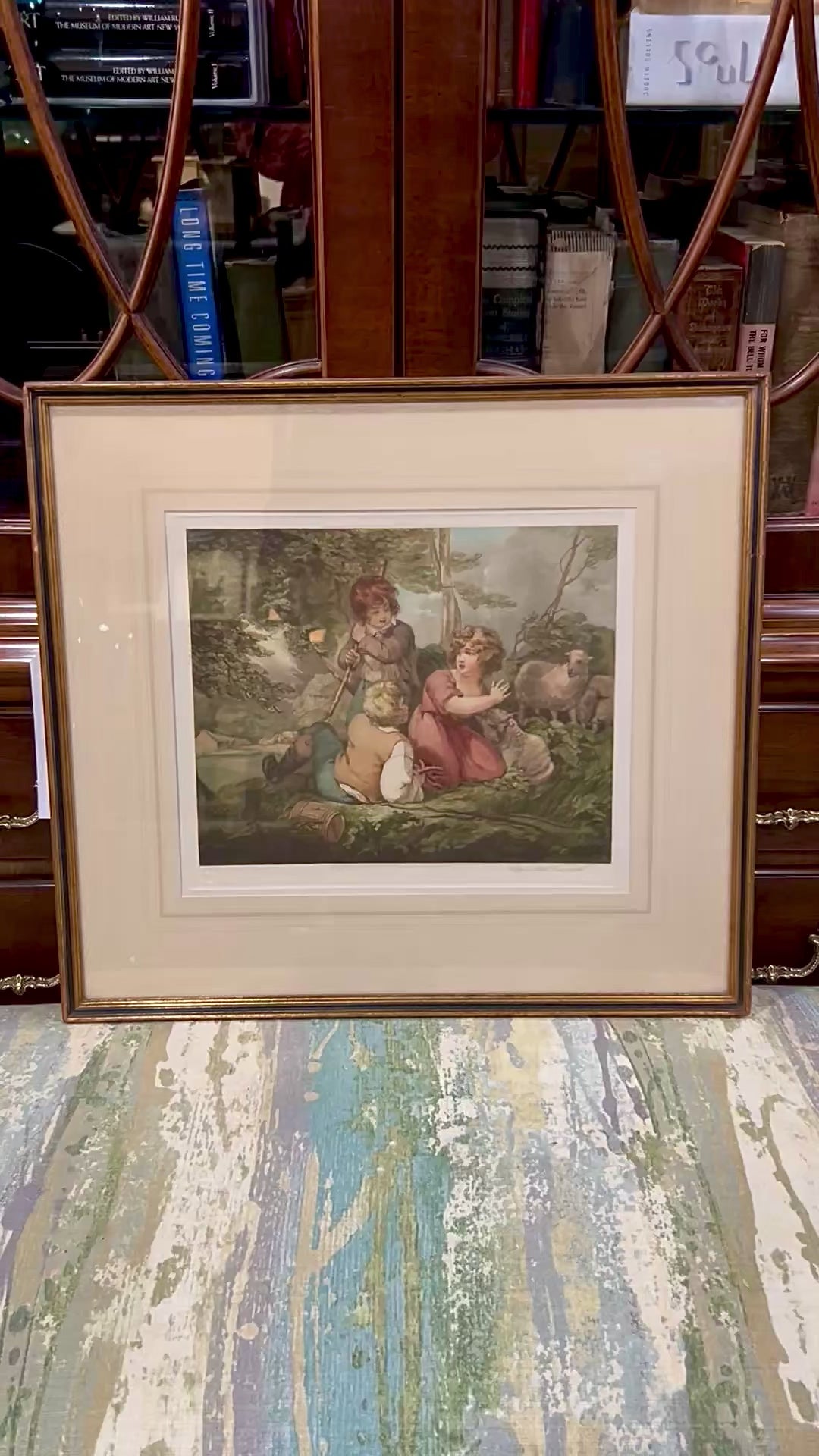 Antique Thomas Hamilton Crawford (1860-1948) Framed Aquatint Print