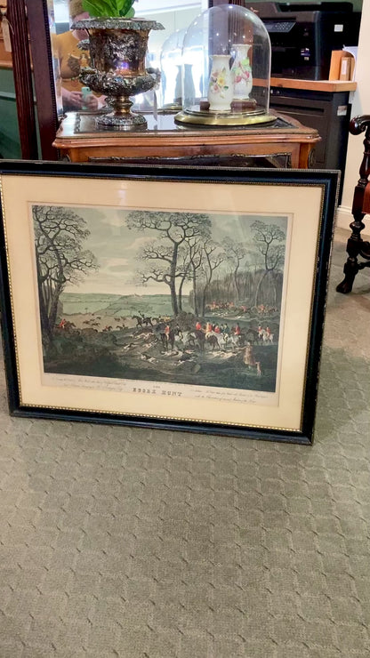 Dean Wolstenholme (1757-1837) The Essex Hunt Framed Aquatint Print