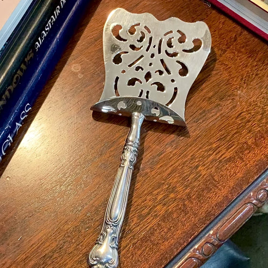 Antique Style Gorham Sterling Silver Stainless Steel Chantilly Asparagus Server