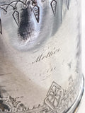 Beautiful Antique C1870 Silver Plated Cold Water Meriden Tankard Pitcher Mother Marking
