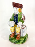 Repro Antique Portuguese Sailor Figural Toby Ceramic Folk Pitcher Side 2