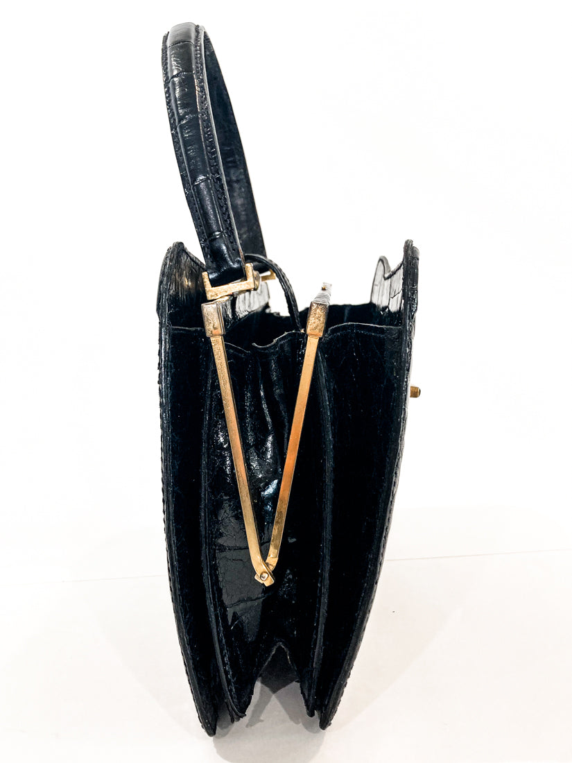 YELLOW Handmade Genuine ALLIGATOR CROCODILE Leather Lady Women Bag Handbag  Purse | eBay