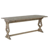 Gabby Furniture Burnette Light Wood Grain Transitional Leafed Console Table Open Leaves, Angled