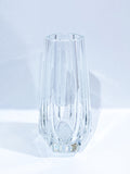 Gorgeous Geometric Flared Form Clear Moser Crystal Tall Tapered Vase 3