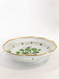 Vintage Danica Style Flora Oxyria Digyna Denmark Porcelain Gilt Bowl Plate Side 3