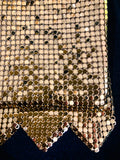 Dazzling Vintage Whiting & Davis Art Deco Style Gold Mesh Handbag Close Up