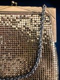 Dazzling Vintage Whiting & Davis Art Deco Style Gold Mesh Handbag Close Up Frame