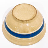 Vintage USA Made Watt Oven Ware Ceramic Blue White Cream 6” Mixing Bowl Base