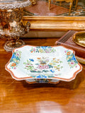 Antique 1850s Wedgwood Enameled Multicolor Floral Footed Compote Dish 3