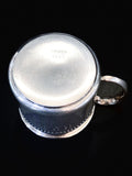 Vintage Reed & Barton Monogrammed Sterling Silver Baby Cup Mug Black Background Bottom 1