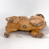 Vintage 1935 Pekingese Dog Figure Martens Studio Ceramic Sculpture Bottom