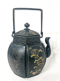 19th Century Mixed Metal Bronze Teapot, Japanese Meiji Period Profile