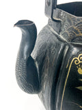 19th Century Mixed Metal Bronze Teapot, Japanese Meiji Period Spout Close Up