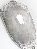 Vintage Haddon Hall Sterling Silver Glamorous Vanity Hand Mirror Close Up Back