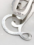 Vintage Sterling Silver Filigree Letter "S" Napkin Money Paper Clip
