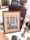 Vintage Lithograph The White House George Schreiber Framed Print